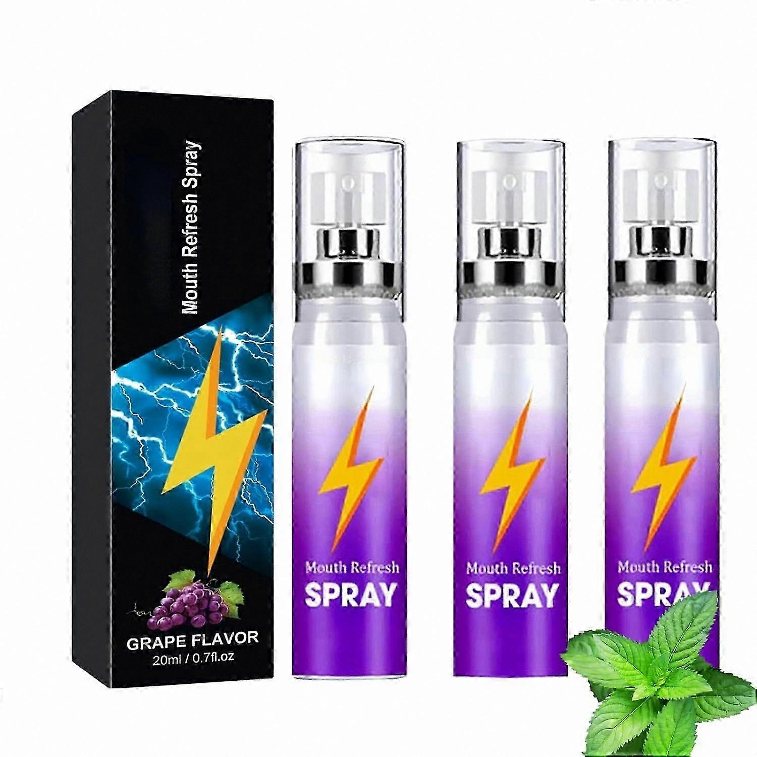 Mint-Infused Breath Freshening Spray for Oral Hygiene and Odor Control