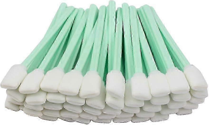 100 Bastões de Limpeza de Espuma para Impressoras a Jato de Tinta à Base de Solvente e Equipamentos Ópticos, 5.1 Polegadas