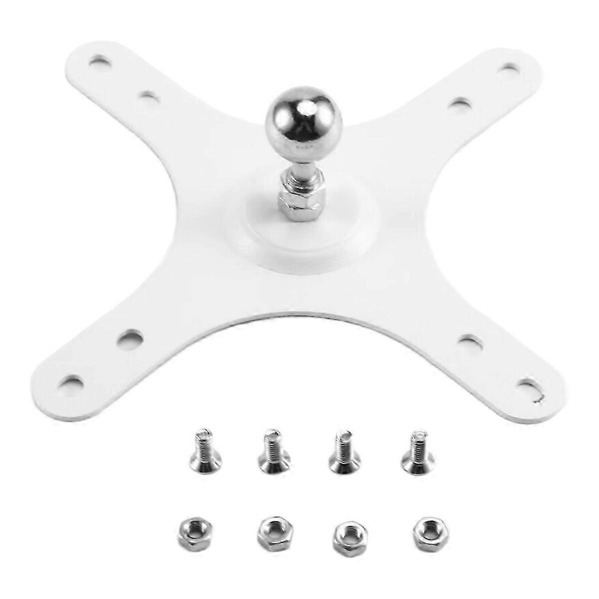 Monitor Mounting Bracket Plate Wall Mount Holder White