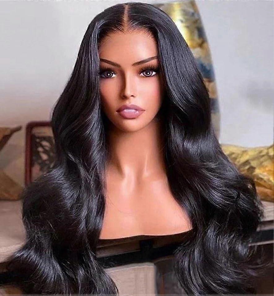 Women Body Wave Lace Frontal Wig 13X6 HD Glueless Human Hair 200 Density 32 Inches Brazilian Pre Plucked for Daily Use