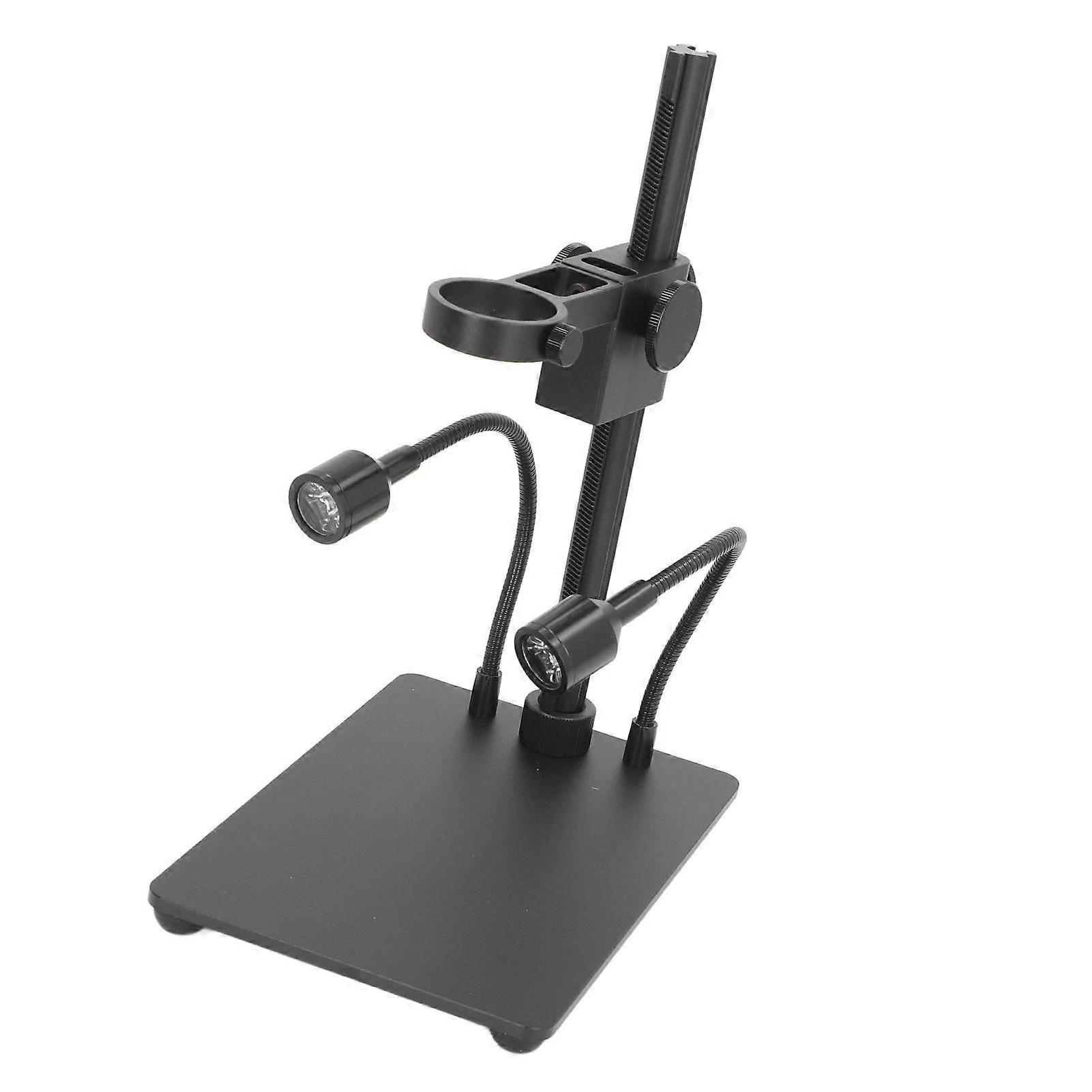 Microscope Stand Holder Adjustable Brightness Base 50mm Diameter