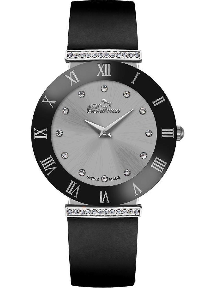 Bellevue Schwarz Textil E127 Damenuhr