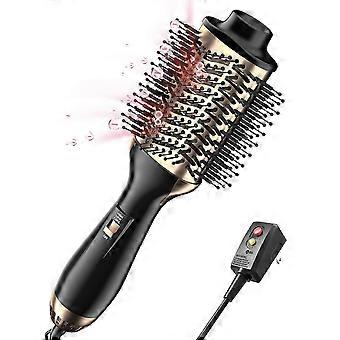 Secador de pelo cepillo secador de pelo cepillo secador de pelo para cabello mojado Golden Dual Purpose Cabello rizado