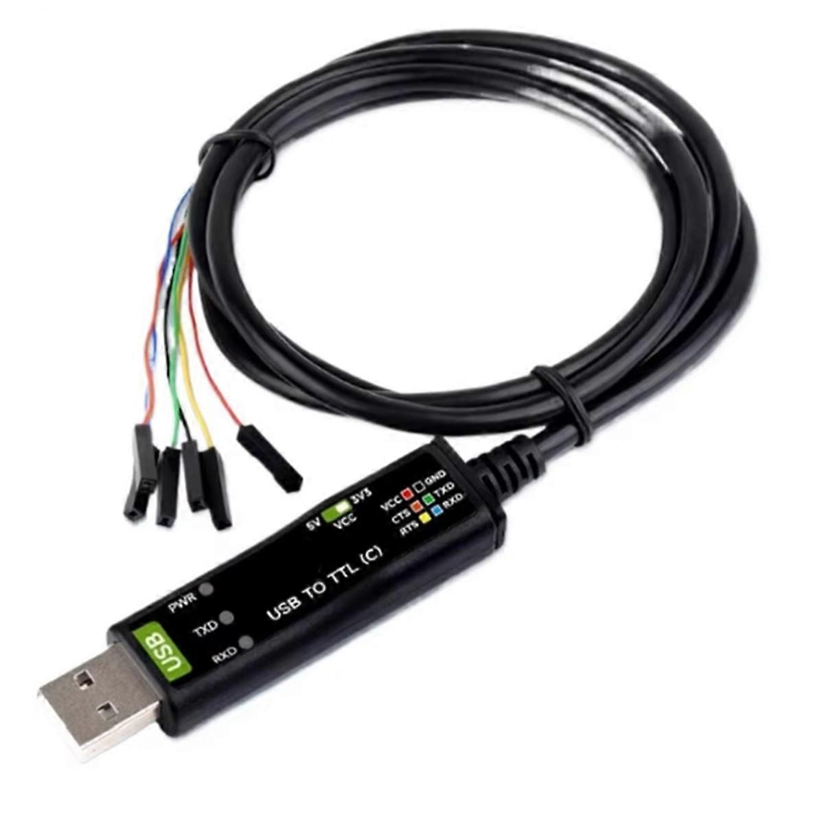 Industrial Grade USB to TTL(C) Serial Cable 6PIN Loose-Head Interface Original FT232RNL Protection Circuit