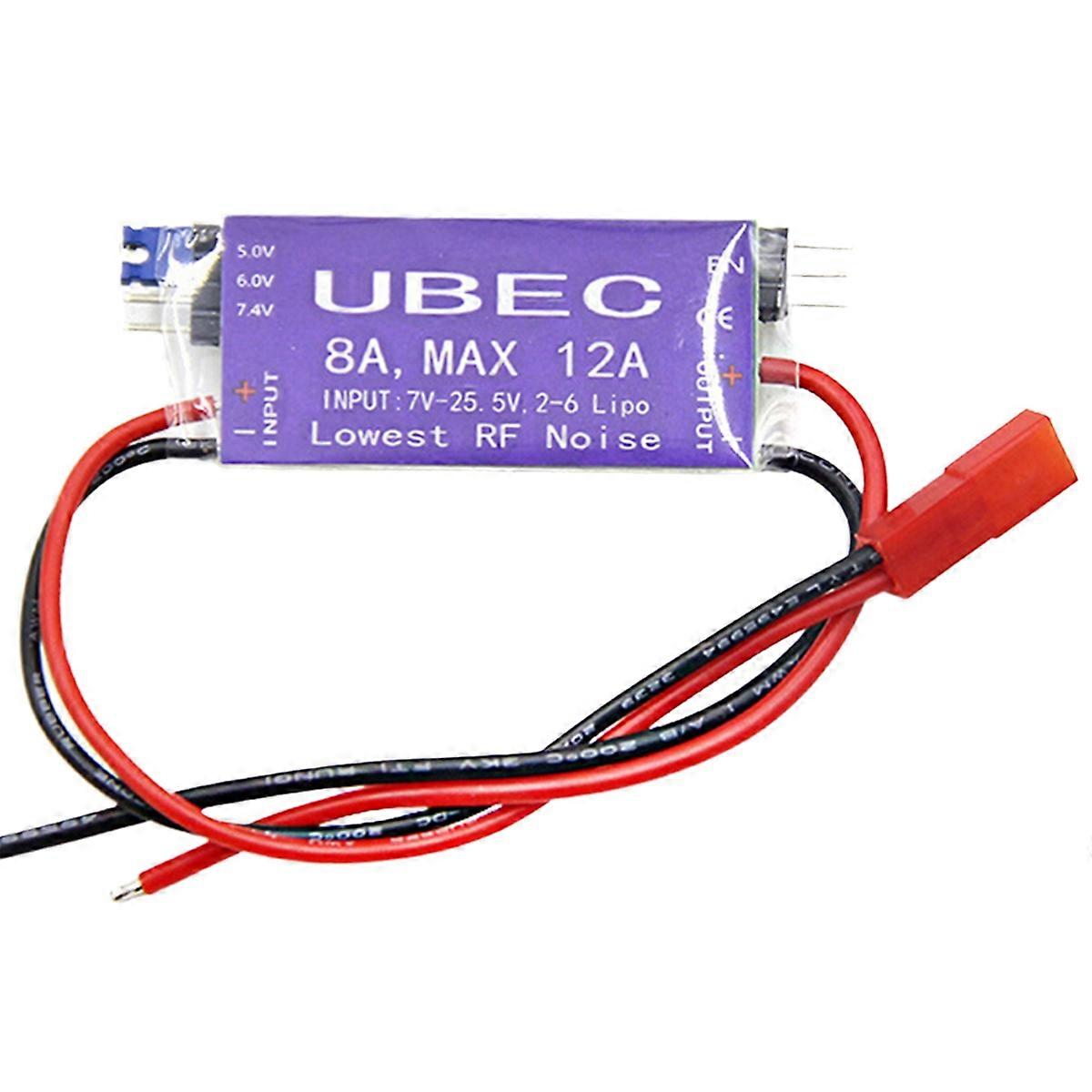 UBEC Voltage Regulator for RC Airplanes 8A Output 5V/6V Max 12A for 2-6S Lipo 6-16 Cell Ni-