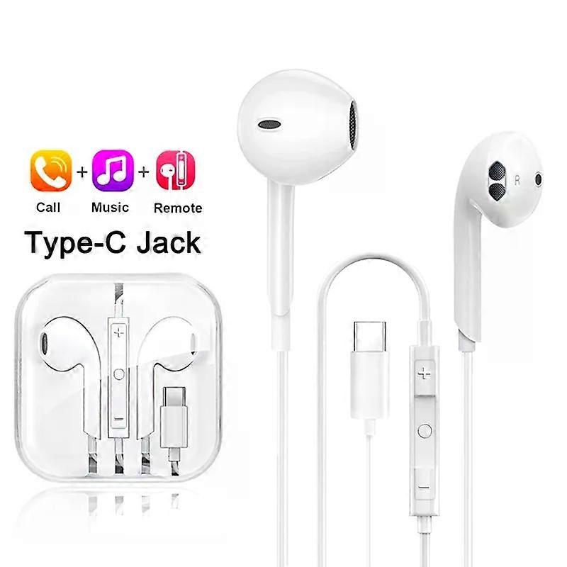 Original Type C Wired Headphone For Xiaomi Mi 14 13 12 Pro Ultra Lite 35MM Earphone Redmi Poco Huawei Samsung Earbuds Headset