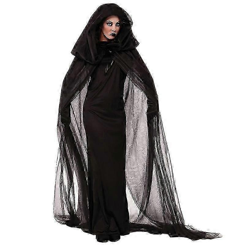 必須のハロウィーンの衣装、夜の幽霊の衣装、魔女の衣装、ナイトクラブのカーニバルパーティーの衣装、マント