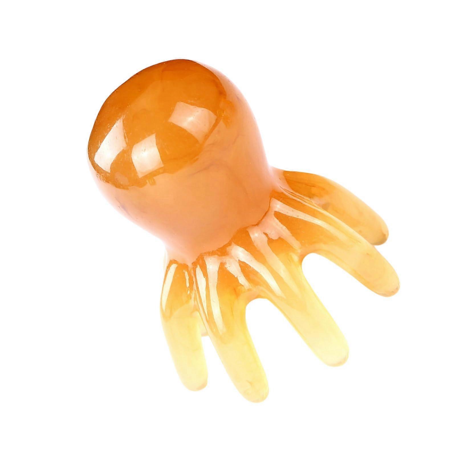 Handheld Octopus Scalp Massager with 8 Tentacles for Head and Body Relaxation, Trigger Point Massage Tool, Durable Design