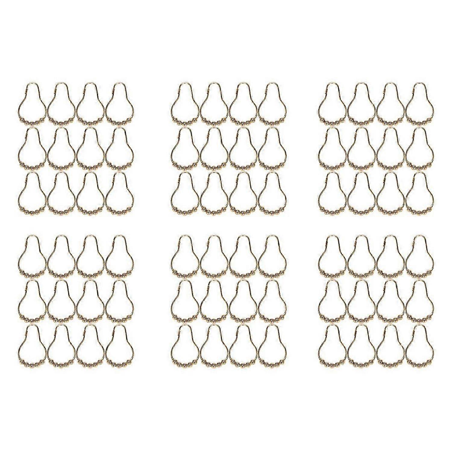 Easy Install Rustproof Curtain Hooks Stainless Set of 12