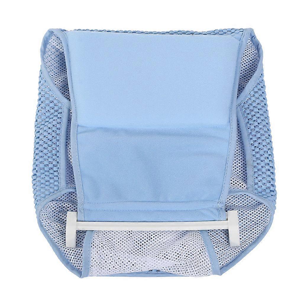 Newborn Infant Bathtub Net Shower Support Safe Bathing Sling Baby Toddle Bath Seat Blue