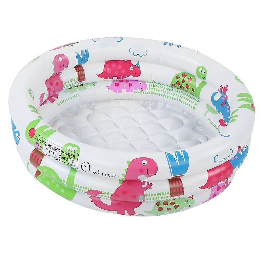 Round Inflatable PVC Dinosaur Pattern Bathtub for Kids