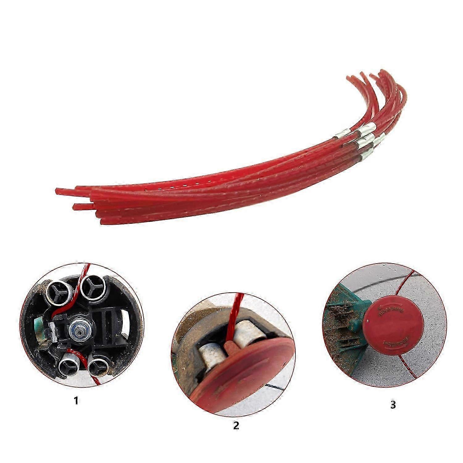F016800181 30Pcs Replacement Spool Line for Bosch ART 26 Combitrim Trimmer Nylon Line with Buckle