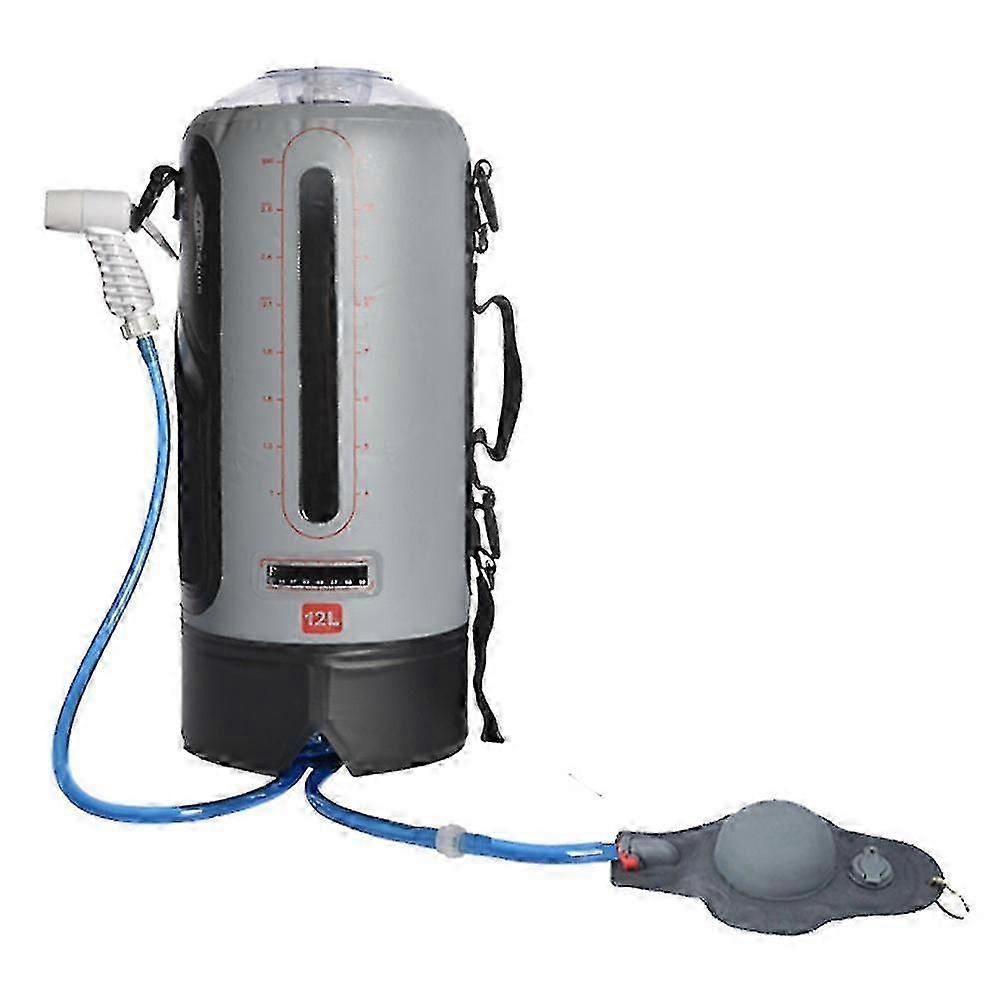 3 جالون / 12 لتر حقيبة دش محمول مضخة دش خارجية مع مضخة ضغط ورأس دش ل Ca