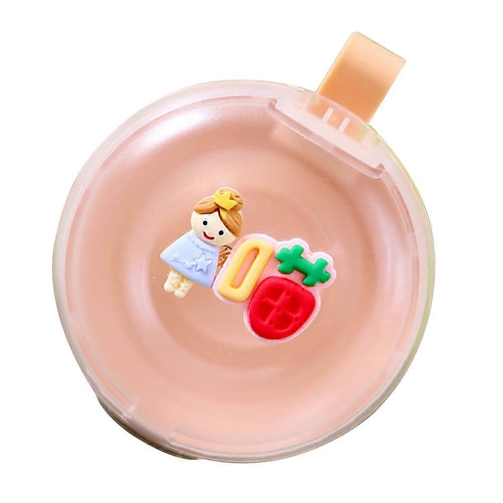 Orthodontic Retainer Box Portable Cartoon Storage Case for Pink ABS