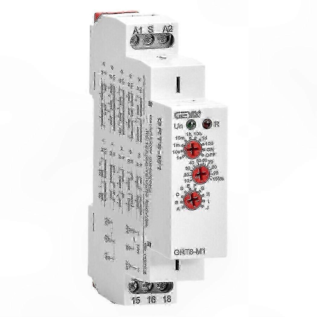 Multifunction Timer Relay with On Off Delay 16A AC/DC12V-240V DIN Rail Automatic Control Switch