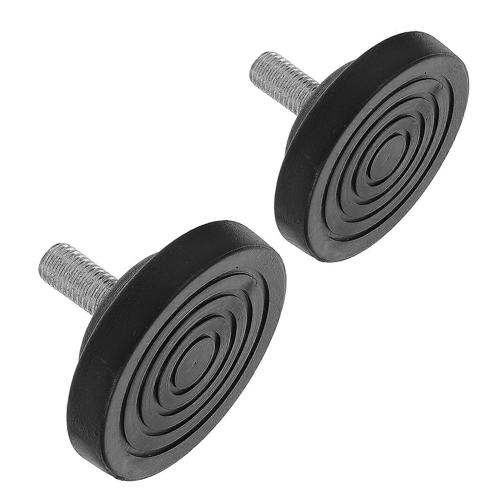 Black Furniture Leveling Feet for Anti-Slip Support 2Pcs Adjustable Pads