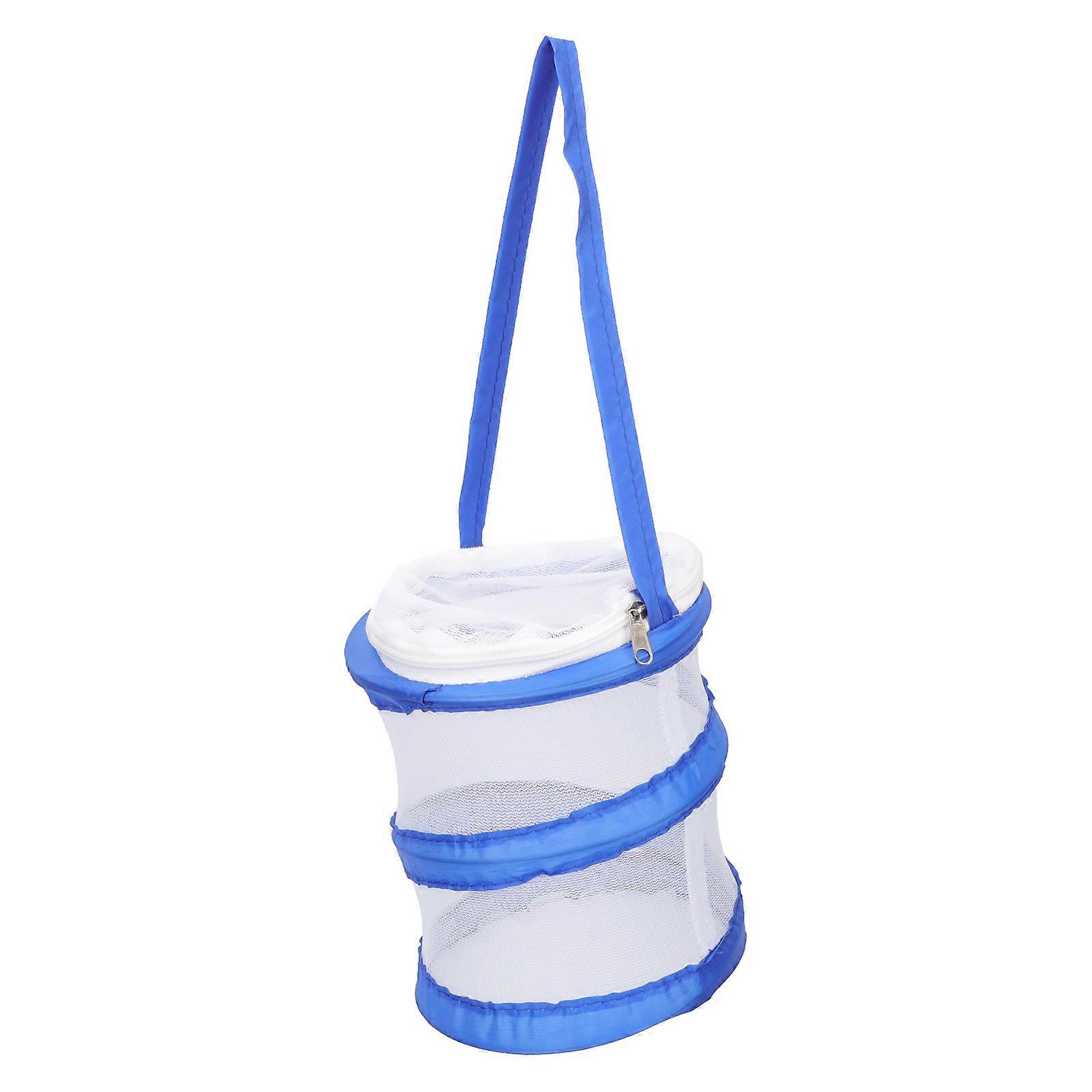 Breathable Folding Cage Butterflies Observation Outdoor Exploration Blue Pvc Mesh Easy-to-Use 1Pcs