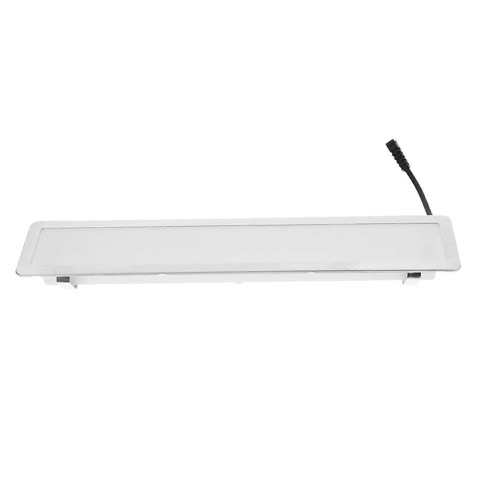 Kitchen Range Hood Light Bulbs LED Rectangle Cooking Kitchen Vent Hoods Abs Iron Frosted Glass Illumination Replacement 1Set