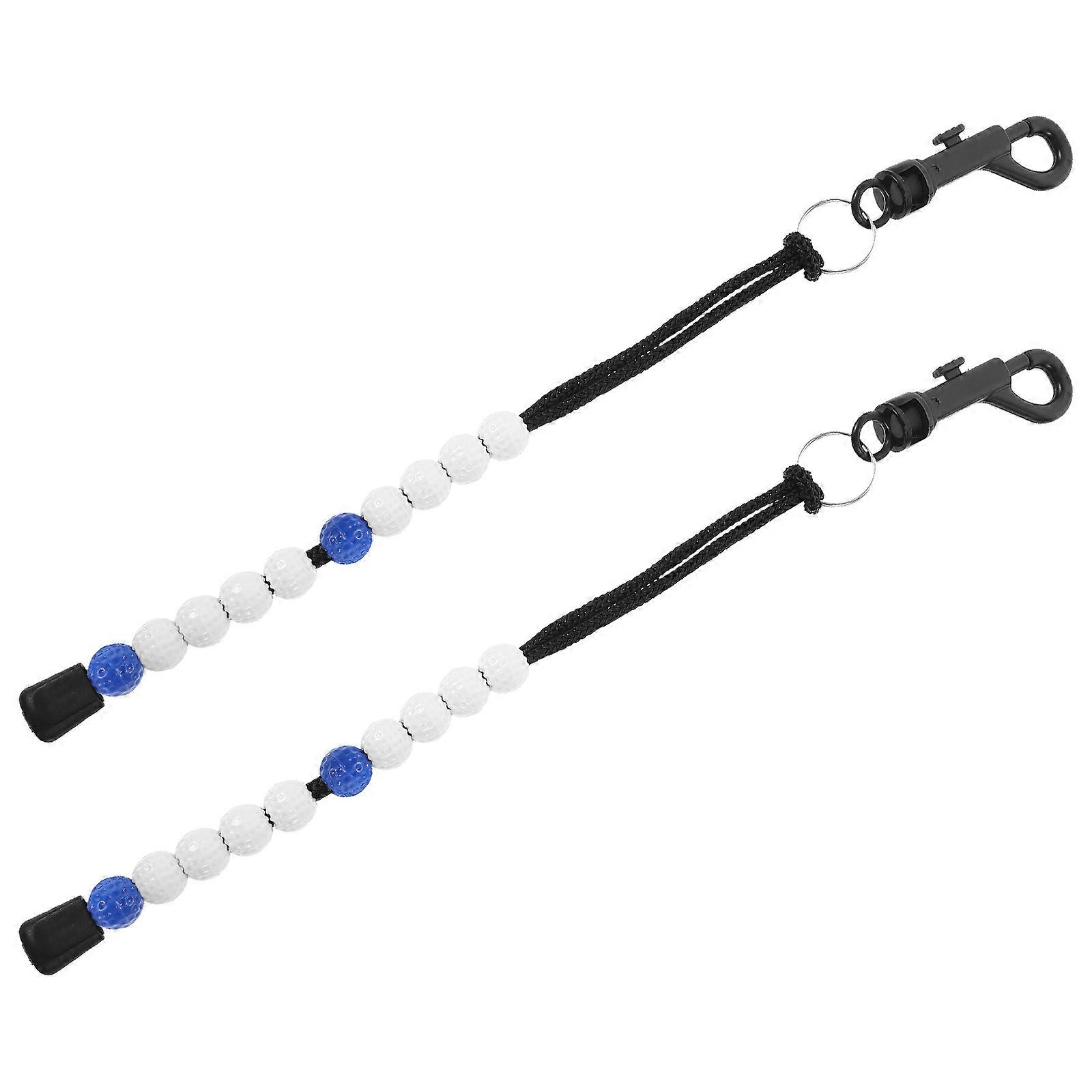 Golf Stroke Counter Beaded Keeper for Outdoor Use 6Pcs Practical Golf Accessory