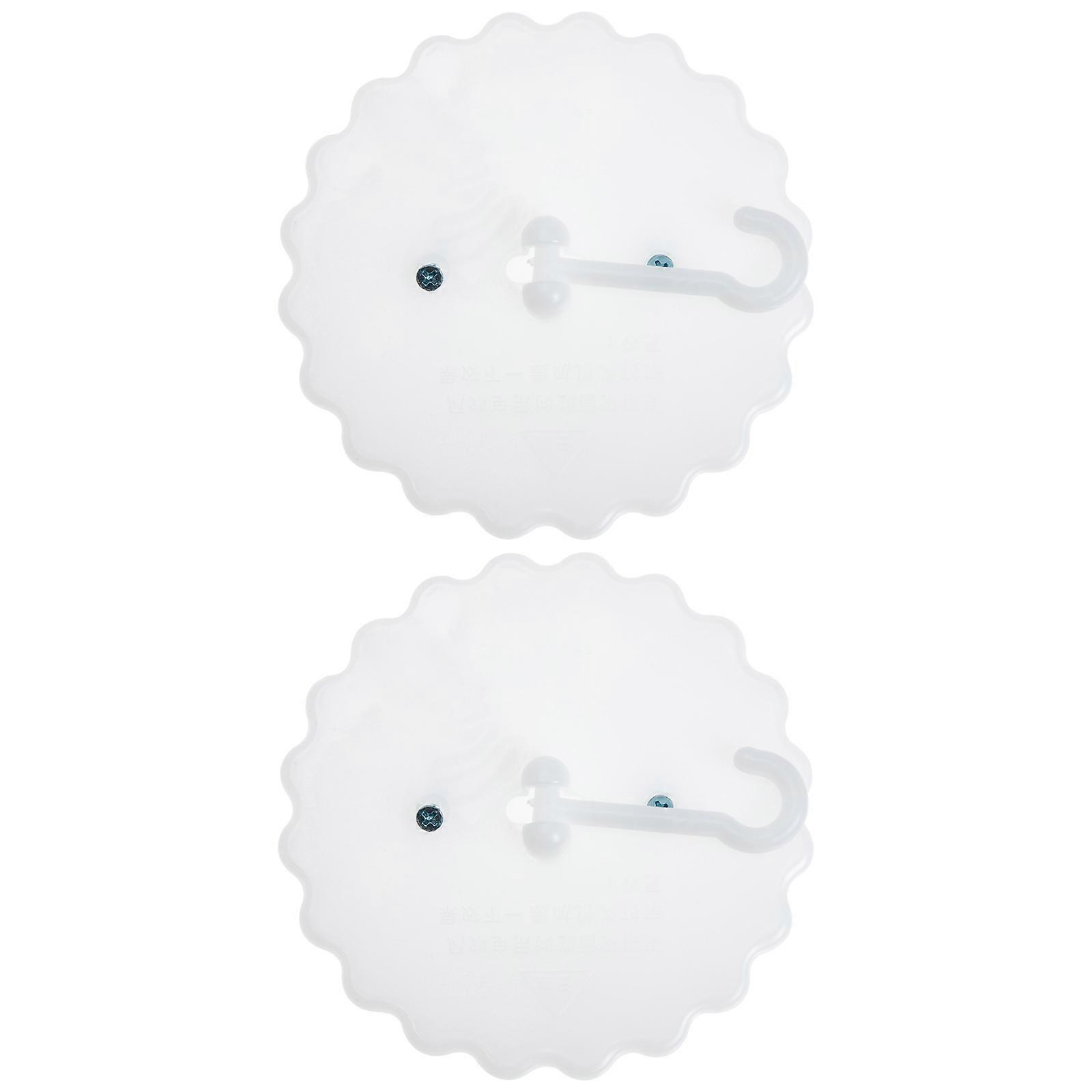 Mosquito Net Clip Net Hanging Hook for Accessories Pu White Ceiling Installation 2 Sets