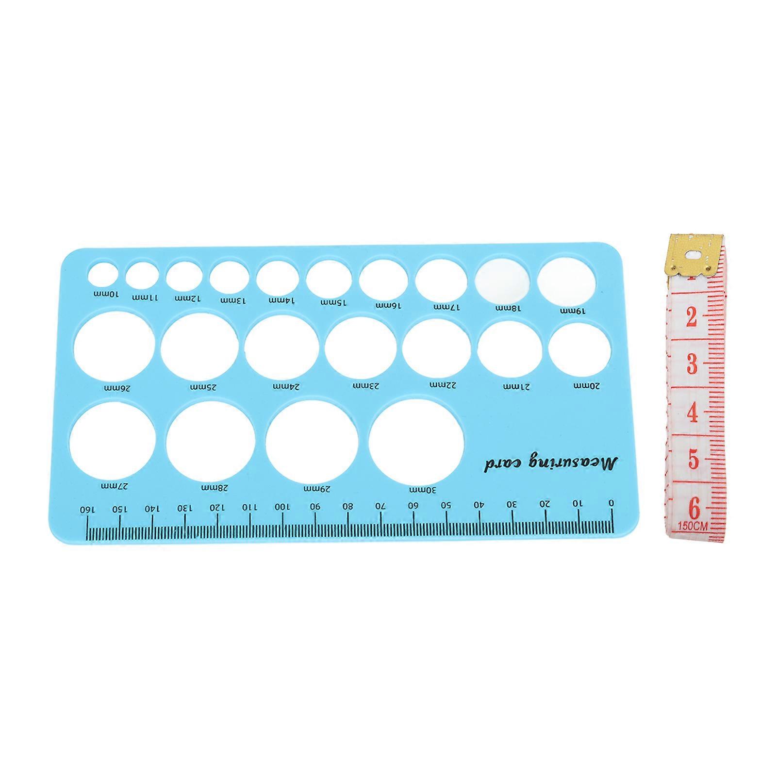Règle de mesure des mamelons pour mères, outil de mesure flexible en silicone avec ruban souple de 1,5 m, bleu