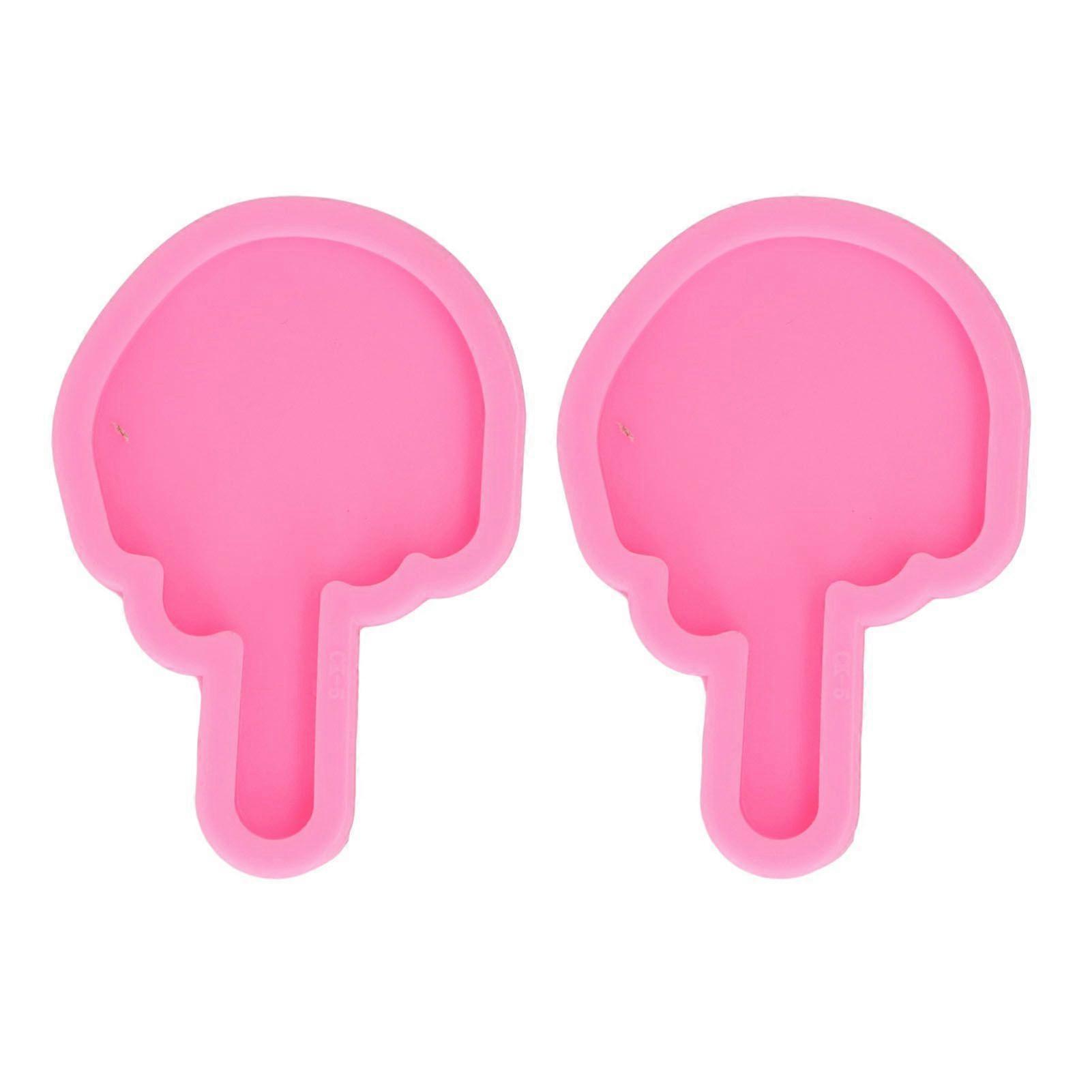 2 Pcs Fondant Molds Easy Cleaning DIY Making Food Grade Silicone Soft Elastic Chocolate Molds for Decorations