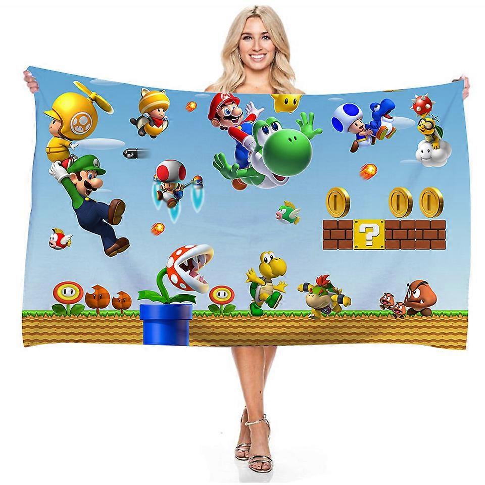 Sonic the Hedgehog Beach Towel 3D Digital Printing Rectangular Bath Towel