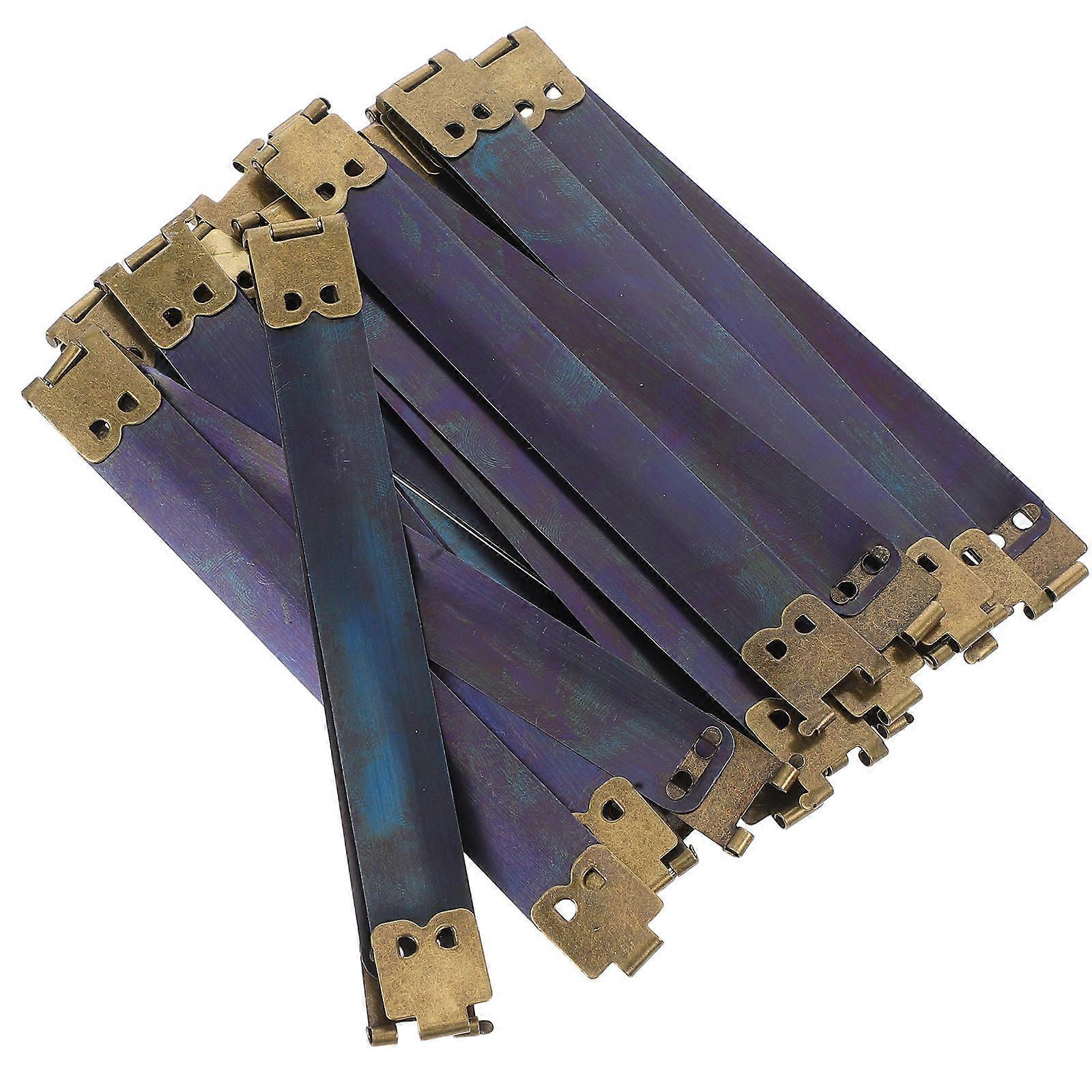 Flex Frames Handbag Coin Purse Hinges Replacement Part Dark Blue 12.00x1.40x0.50cm 10Pcs