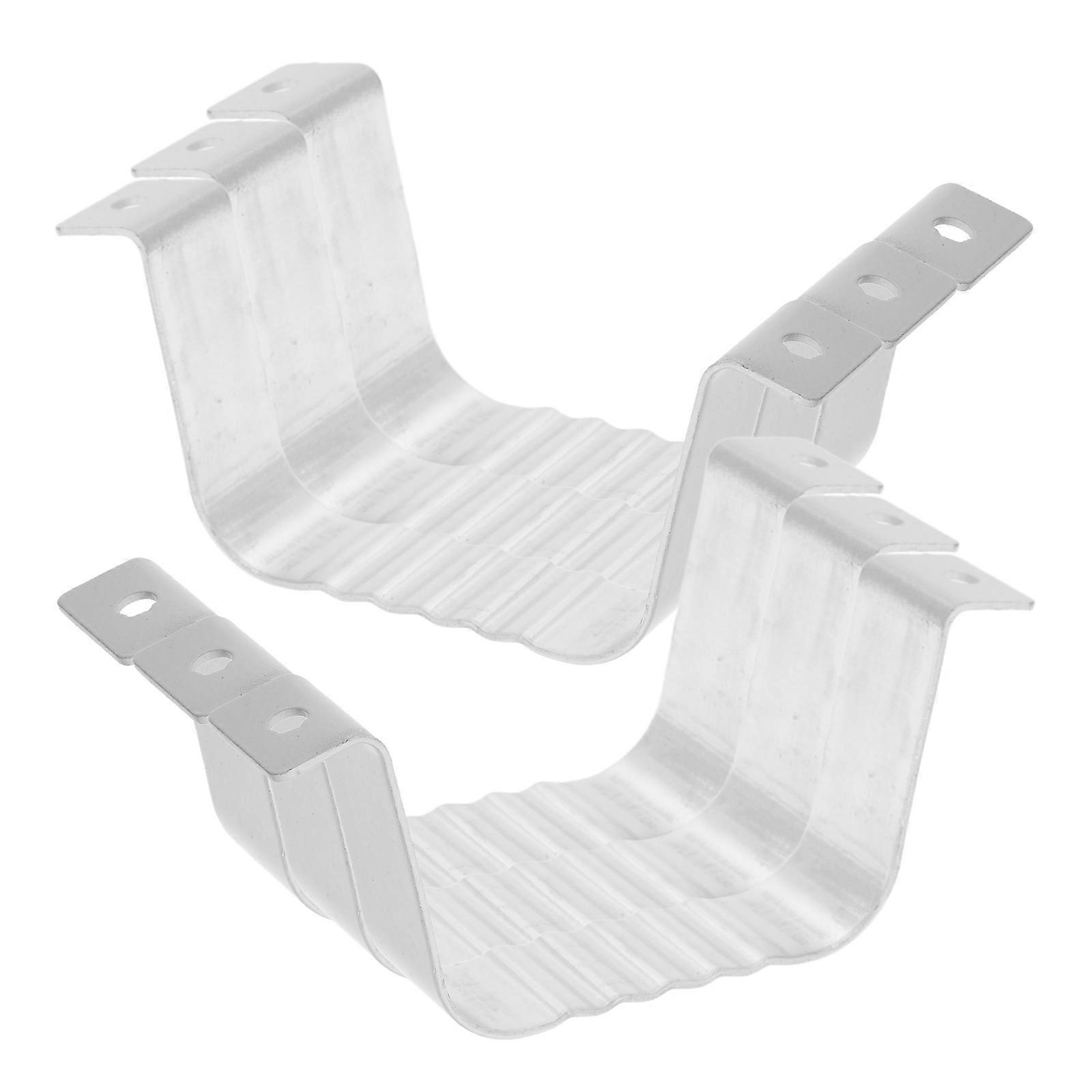 Gutter Brackets Downspout Adapter for Outdoor Use 5Sets Aluminum Alloy