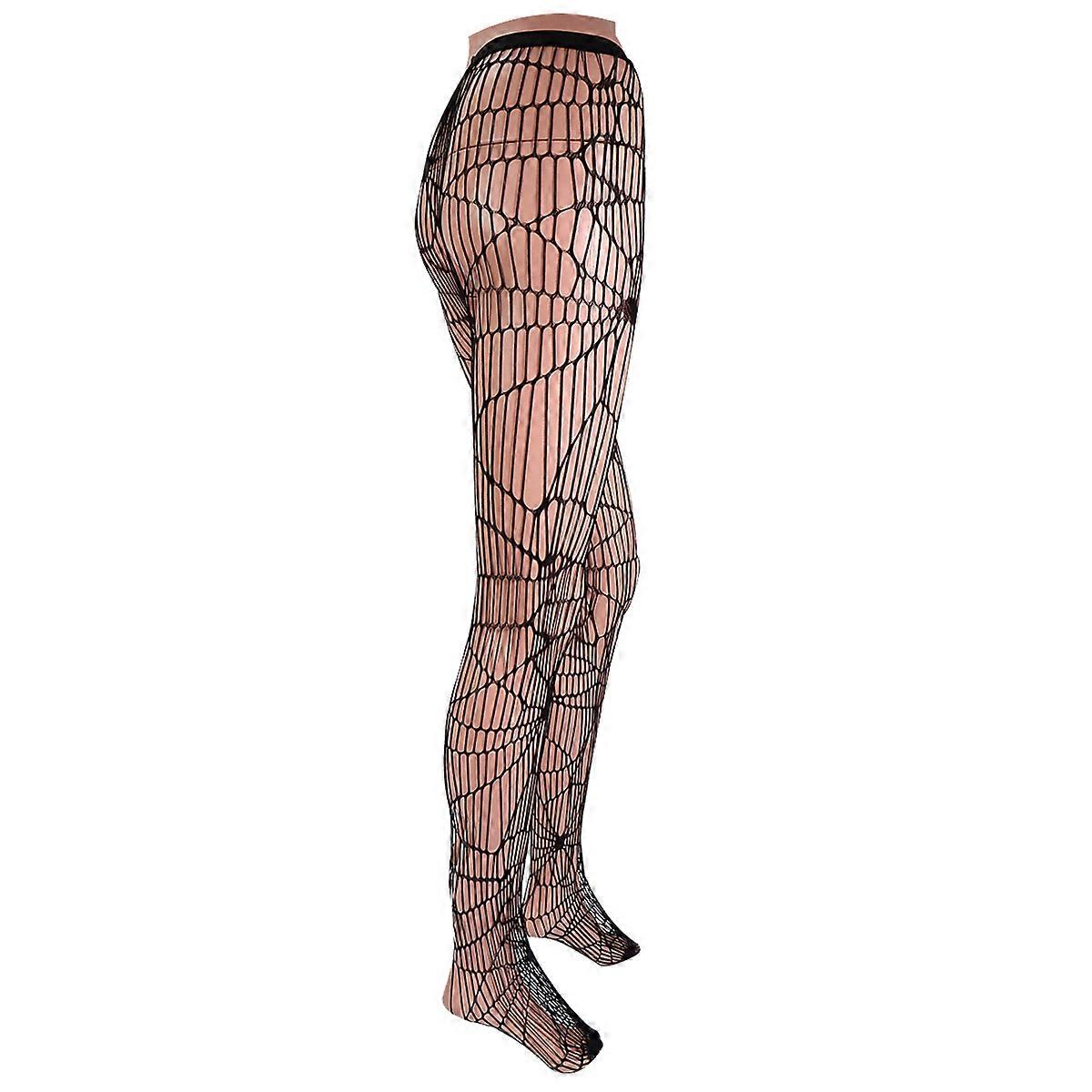 Halloween Mesh Stockings Spider Web Stockings for Party Costume Black