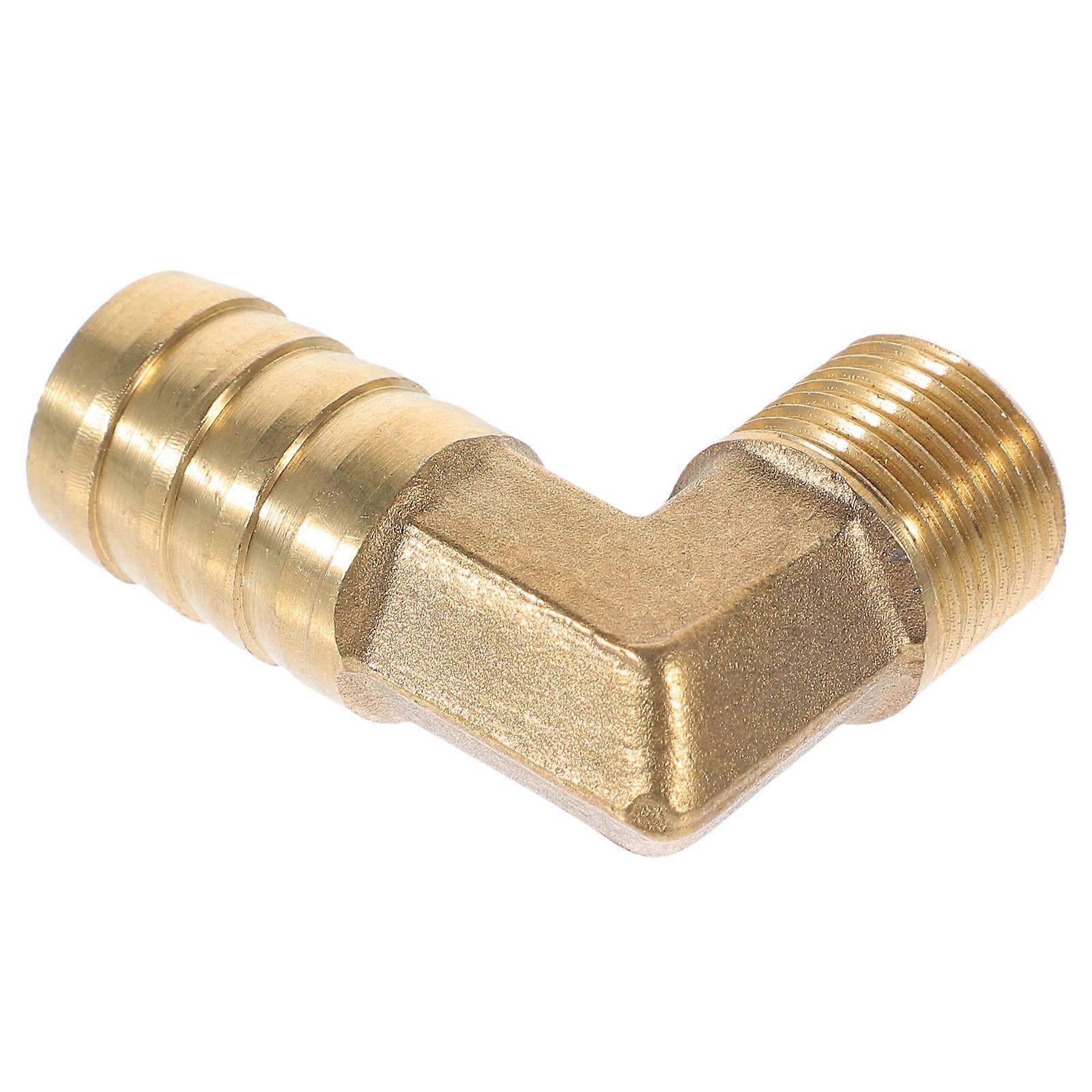 Copper Elbow Hose Connector for Air Hose Pipe Connector Fitting 2Pcs