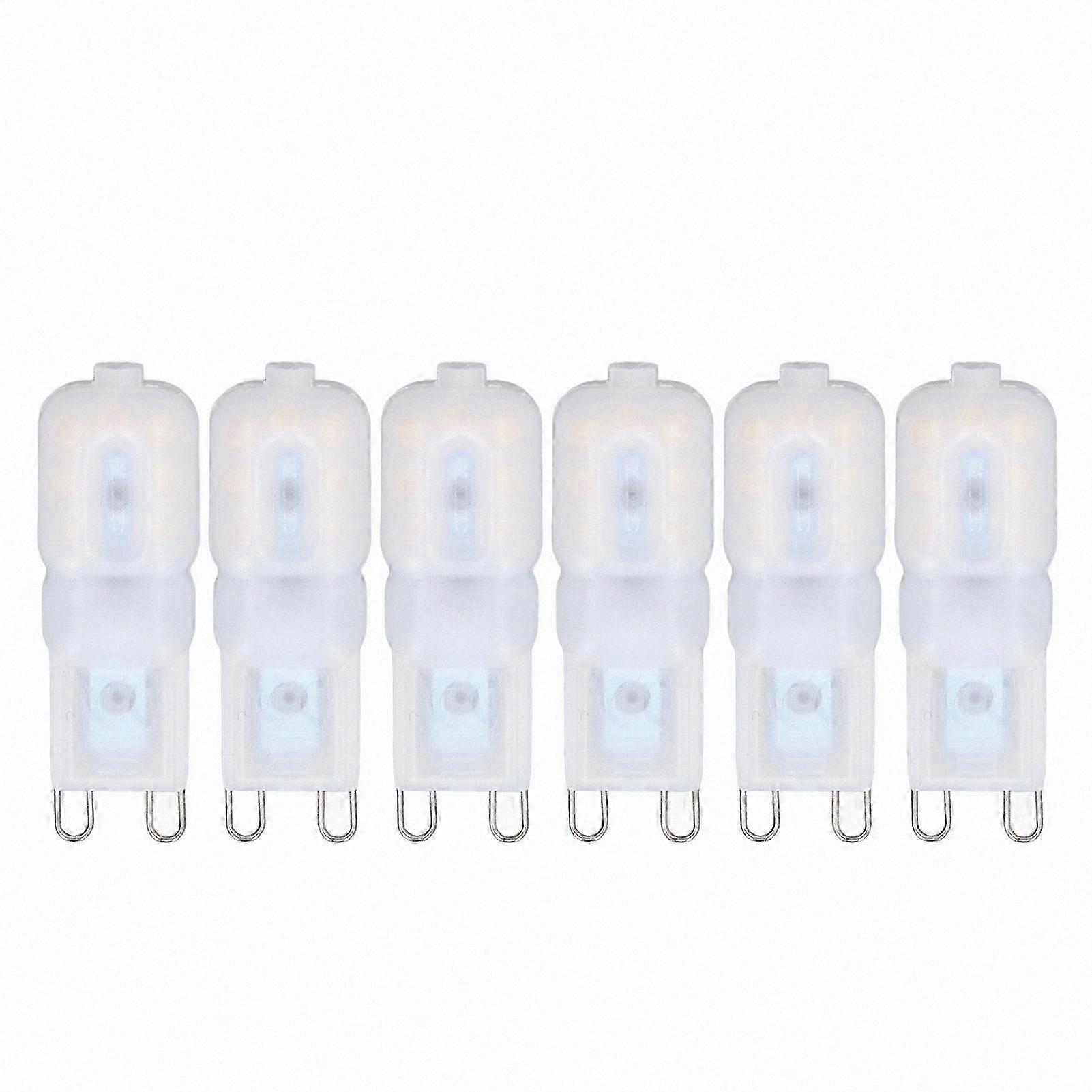 Dimmable G9 LED Bulbs, 3W, 360° Light, Ceiling and Pendant Fixtures, Energy Efficient, Pack of 6