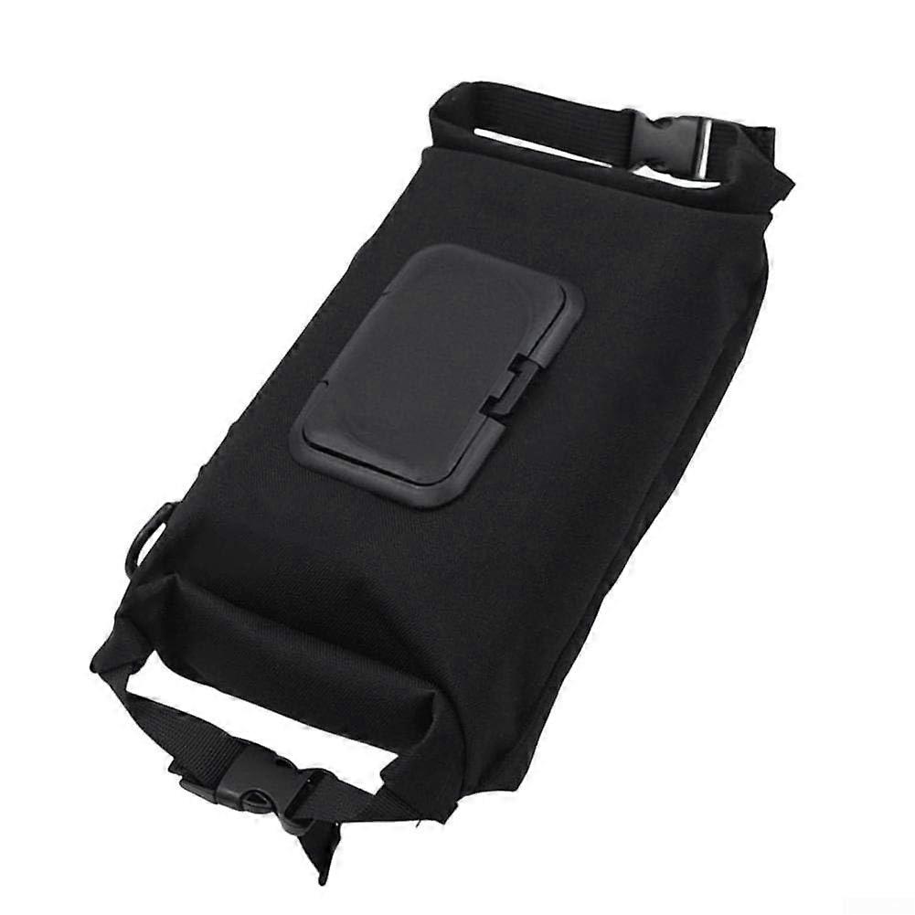 Wet Wipes Storage Bag for Camping Travel Small Black Waterproof Pouch with Zipper for Easy Portability