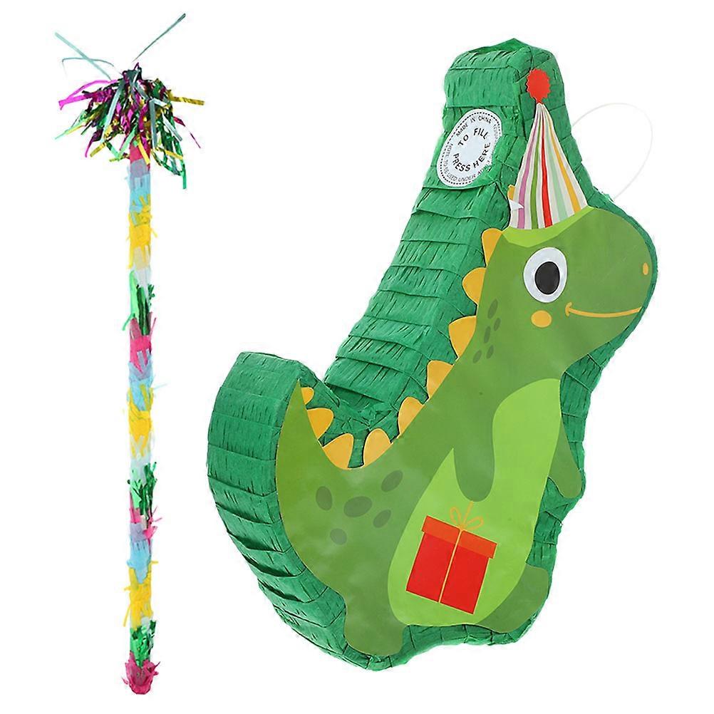 Hanging Dinosaur Pinata Party Candy Container Decoration 3Sets