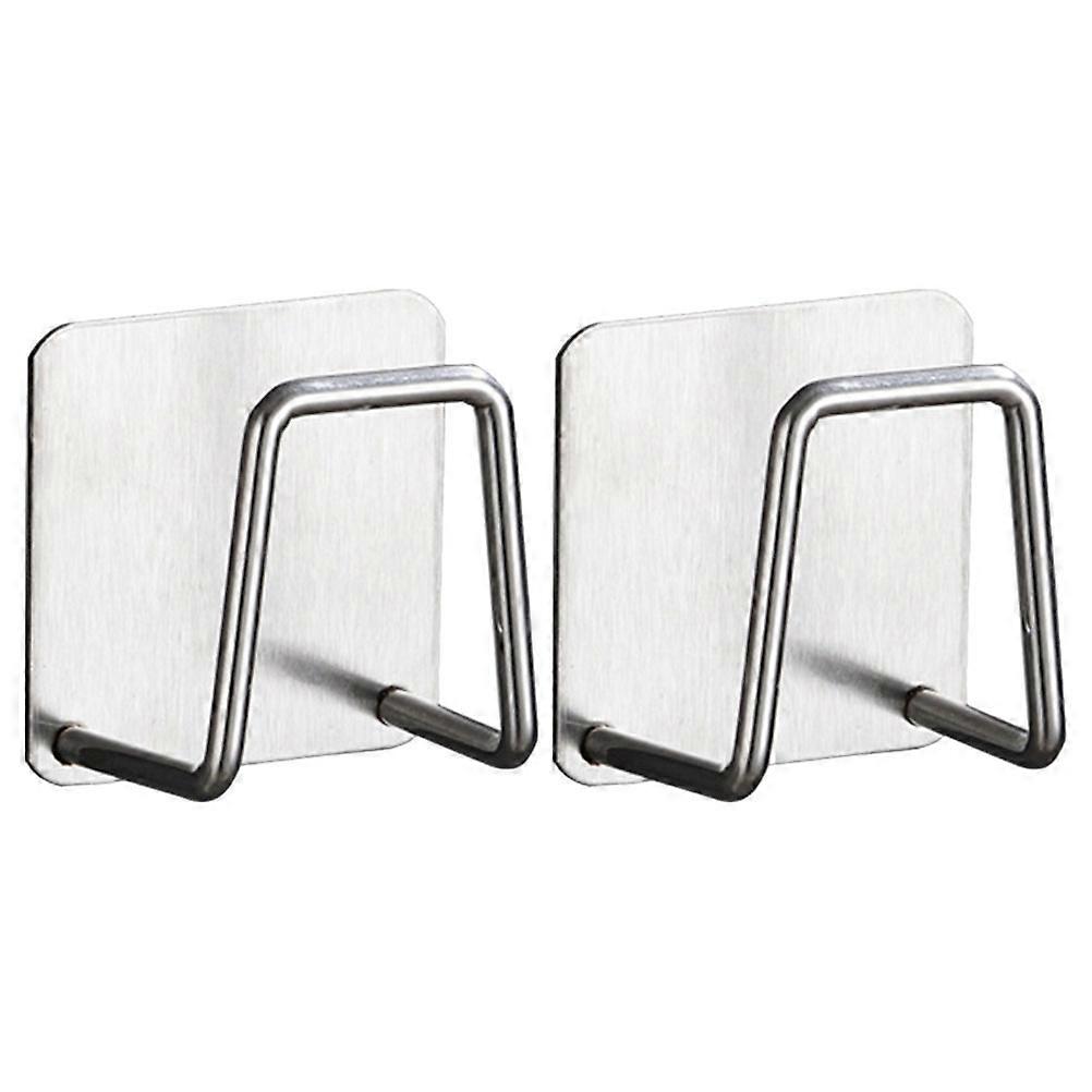 10Pcs Stainless Steel Sponge Drying Rack for Kitchen Self Adhesive