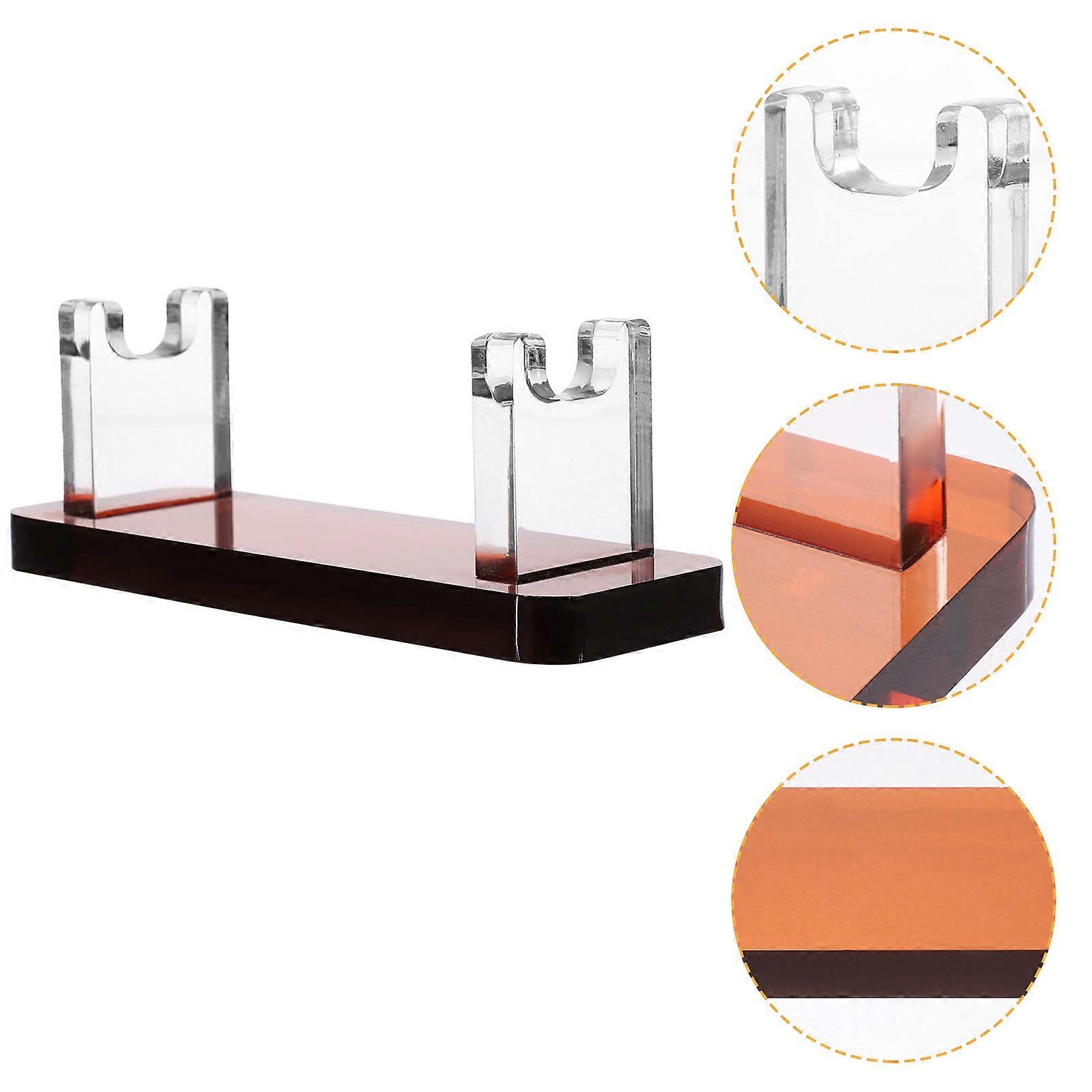 Functional Acrylic Pen Storage Display Stand Ideal For Organizing Pens And Cosmetics Brushes In Red Color 2Pcs