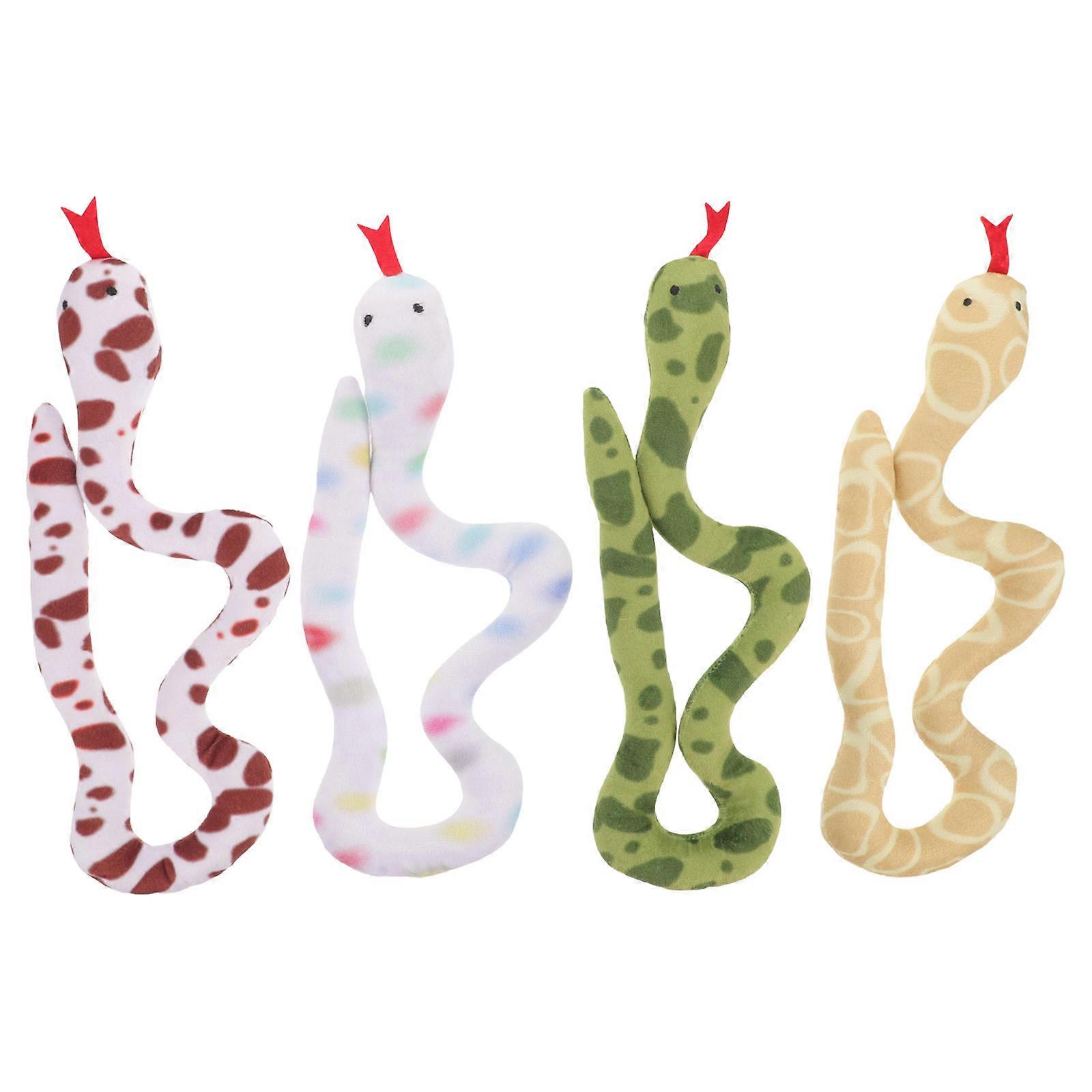 Wear-Resistant Kitten Toys Cat Snake Toy Interactive with 16Pcs
