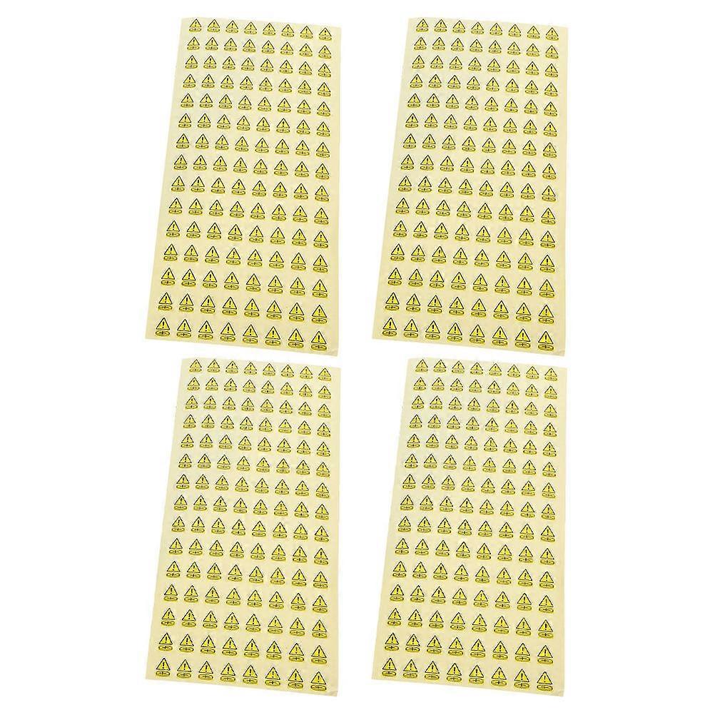 Battery Alerts 1500 Pcs Peel And Stick Warning Decals For Safe Battery Handling Rectangular Design