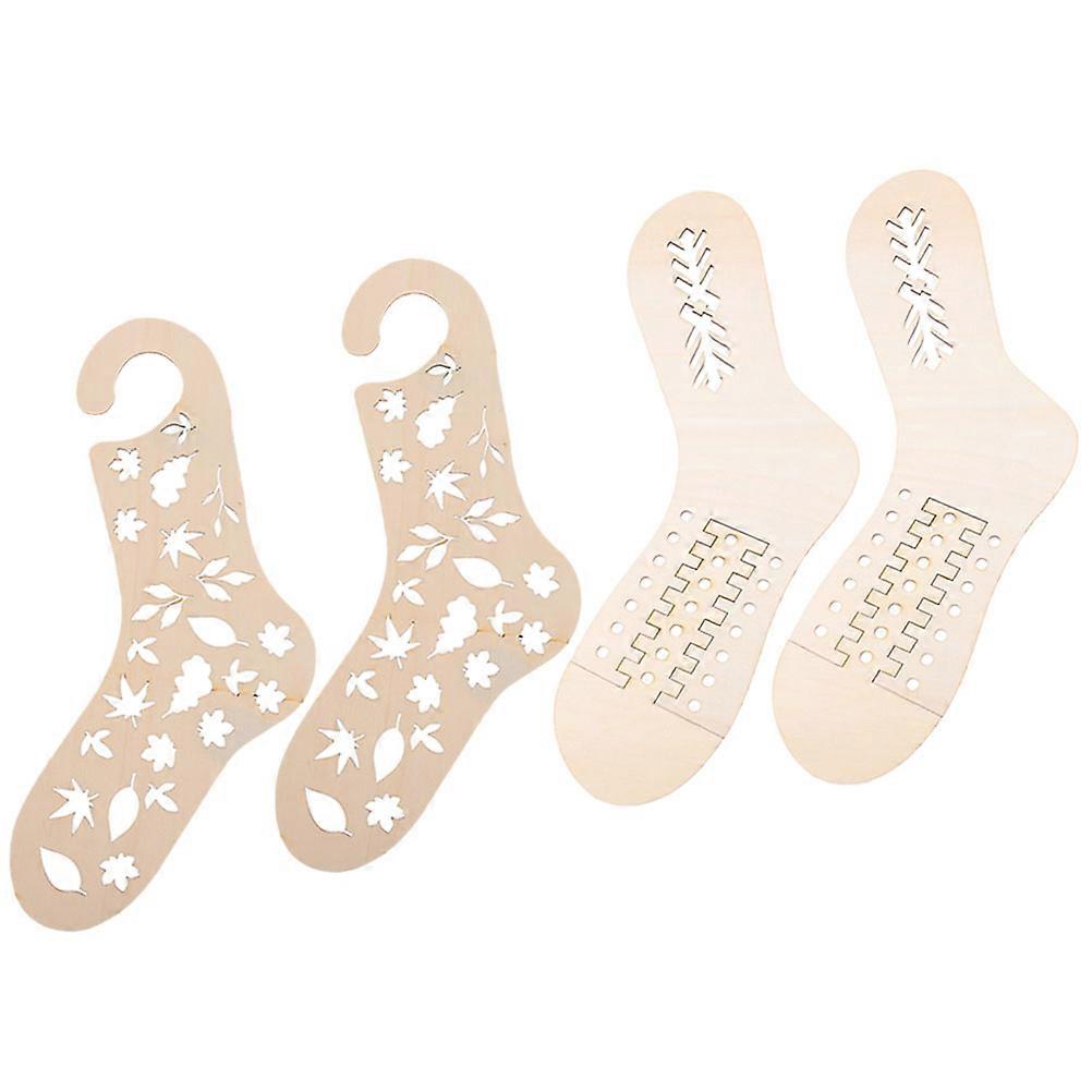 Sock Blockers for Knitting Made of Wood with 16Pcs for DIY Craft