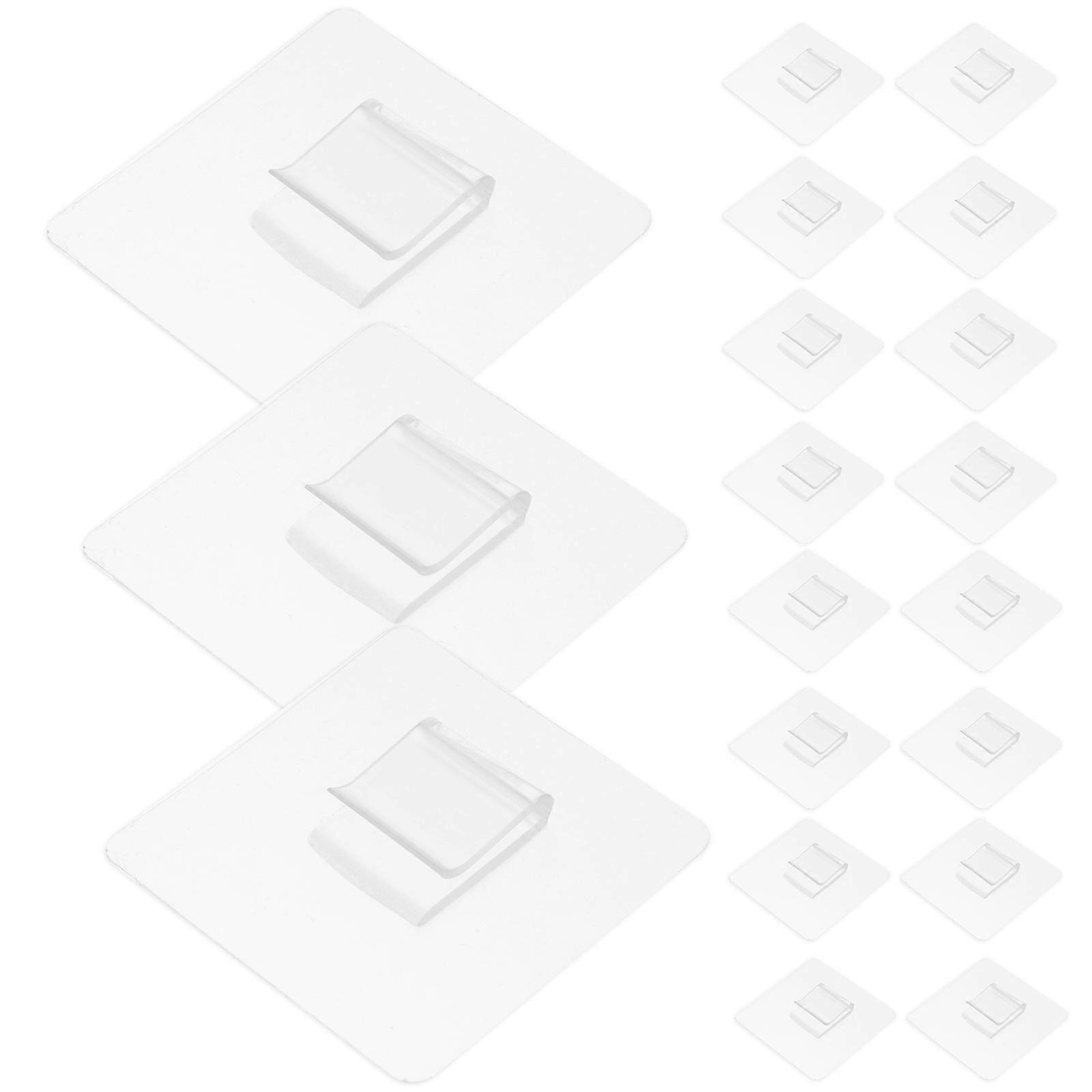 Transparent Wall Hooks For Hanging Soap Holders In Bathroom And Kitchen With 60Pcs Reliable Bearing Capacity Functionality