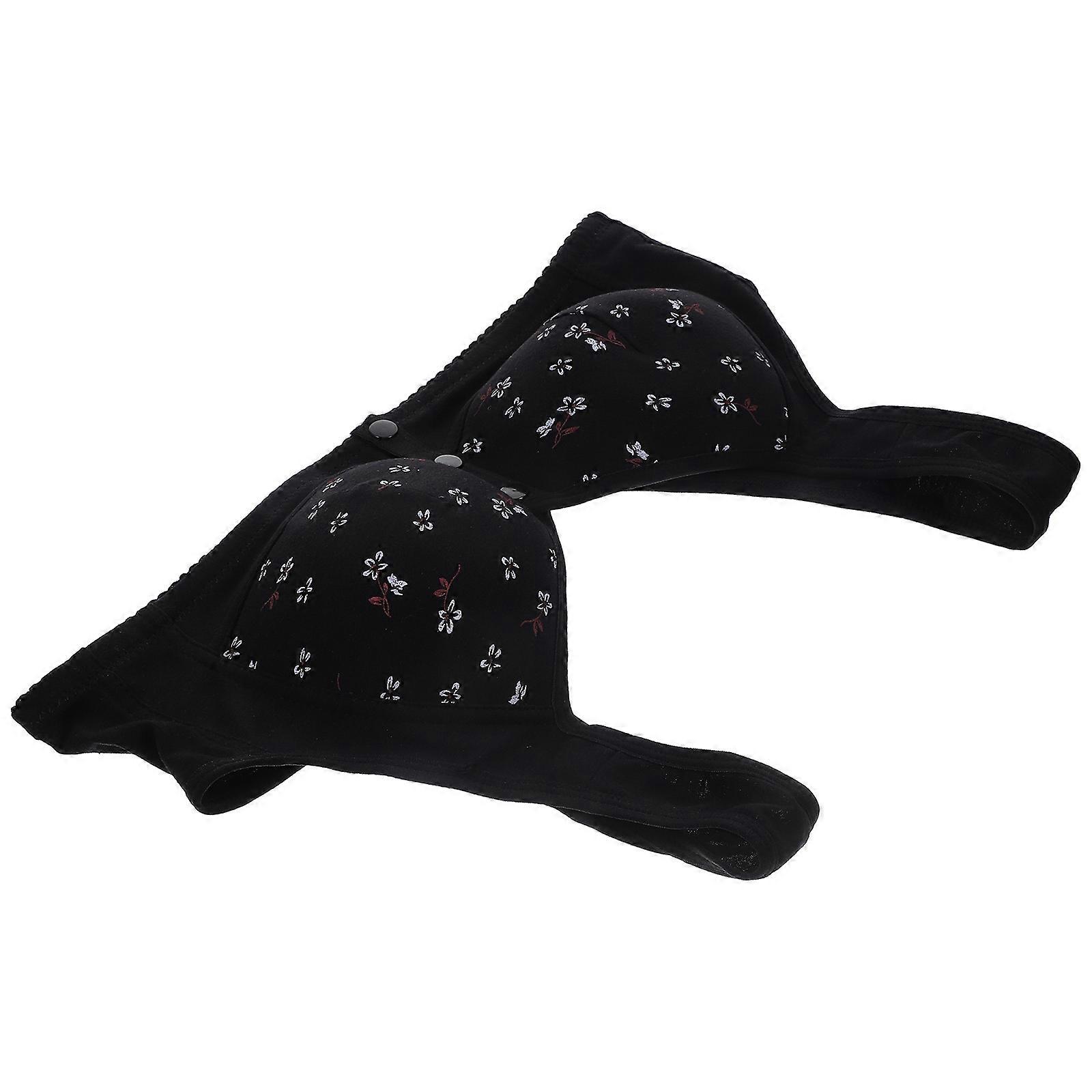 Women Front Closure Bra Comfortable Bra No Underwire 4Pcs Set