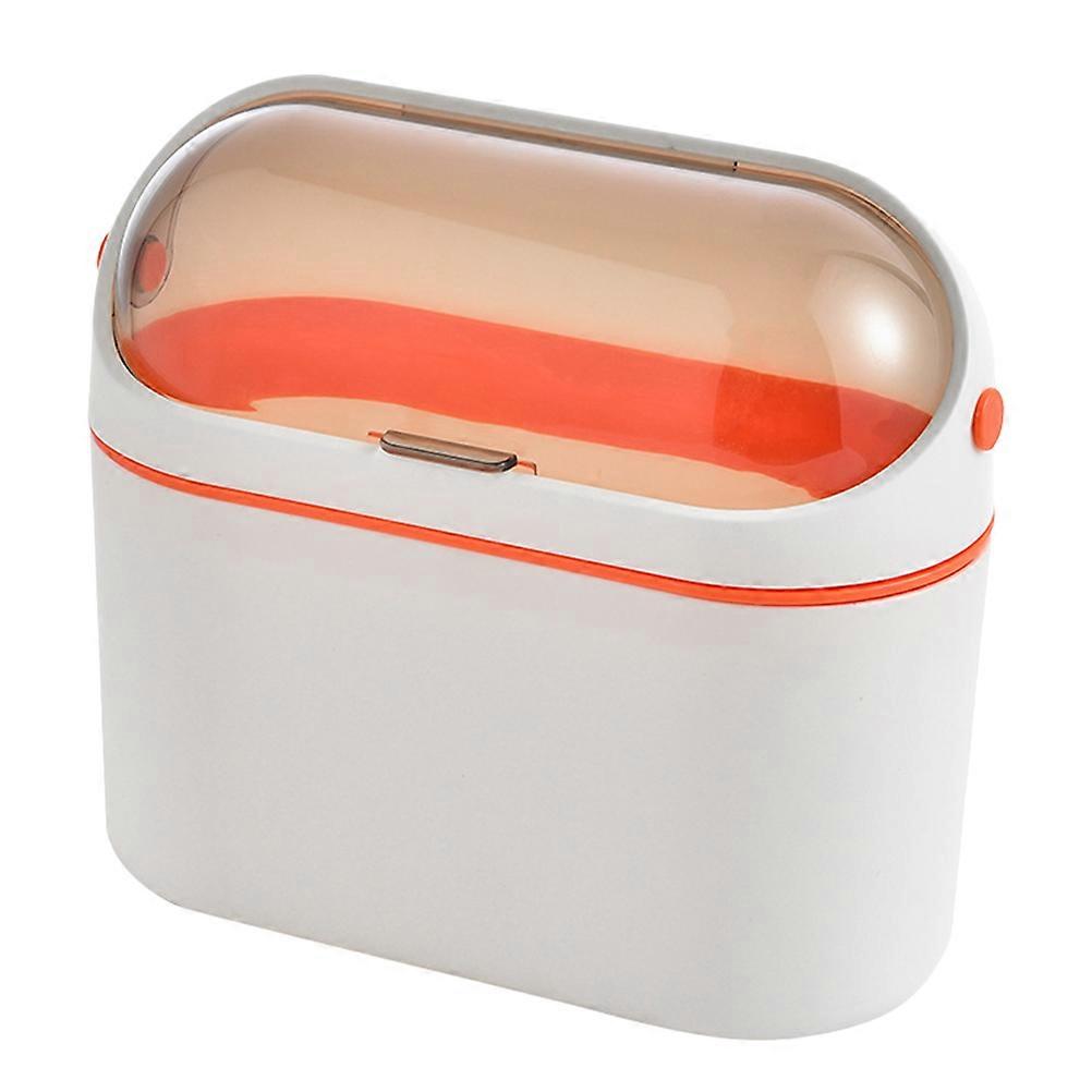 Home Trash Bin Hanging Kitchen Waste Can with Lid 4Pcs Set