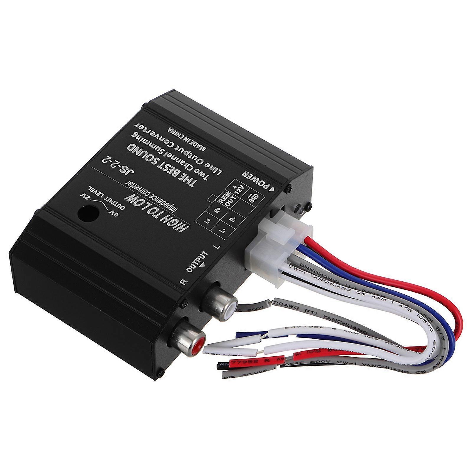 Vehicle Audio Converter High to Low Adapter for Car Audio Frequency Conversion