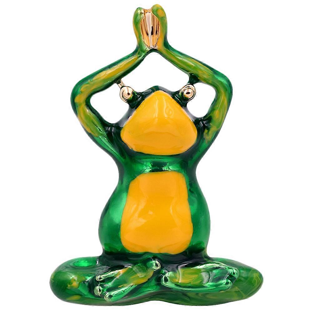 Clothes Brooch Creative Alloy Pin for Decoration 2Pcs Green Design