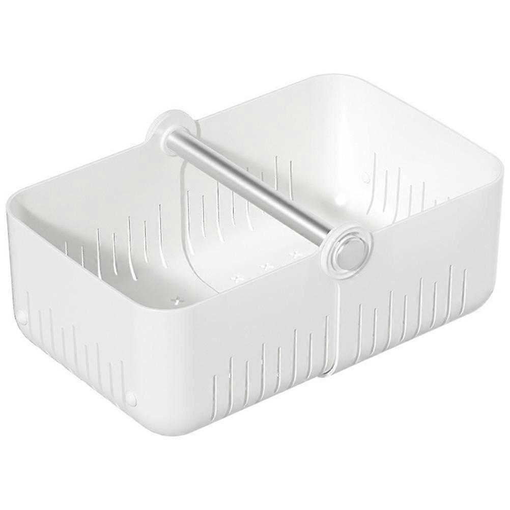 Collapsible Storage Basket Plastic Organizer For Kitchen Use Rectangular Shape 31.8x20.2cm 1Pack
