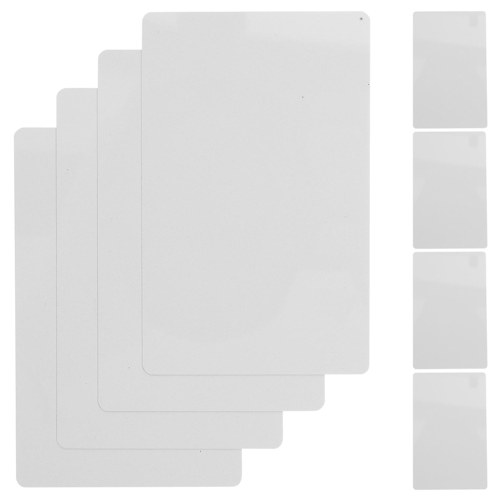 Sublimation Metal Business Cards Blank Thick Name Cards Suitable For Personal Use Rectangle White 100Pcs