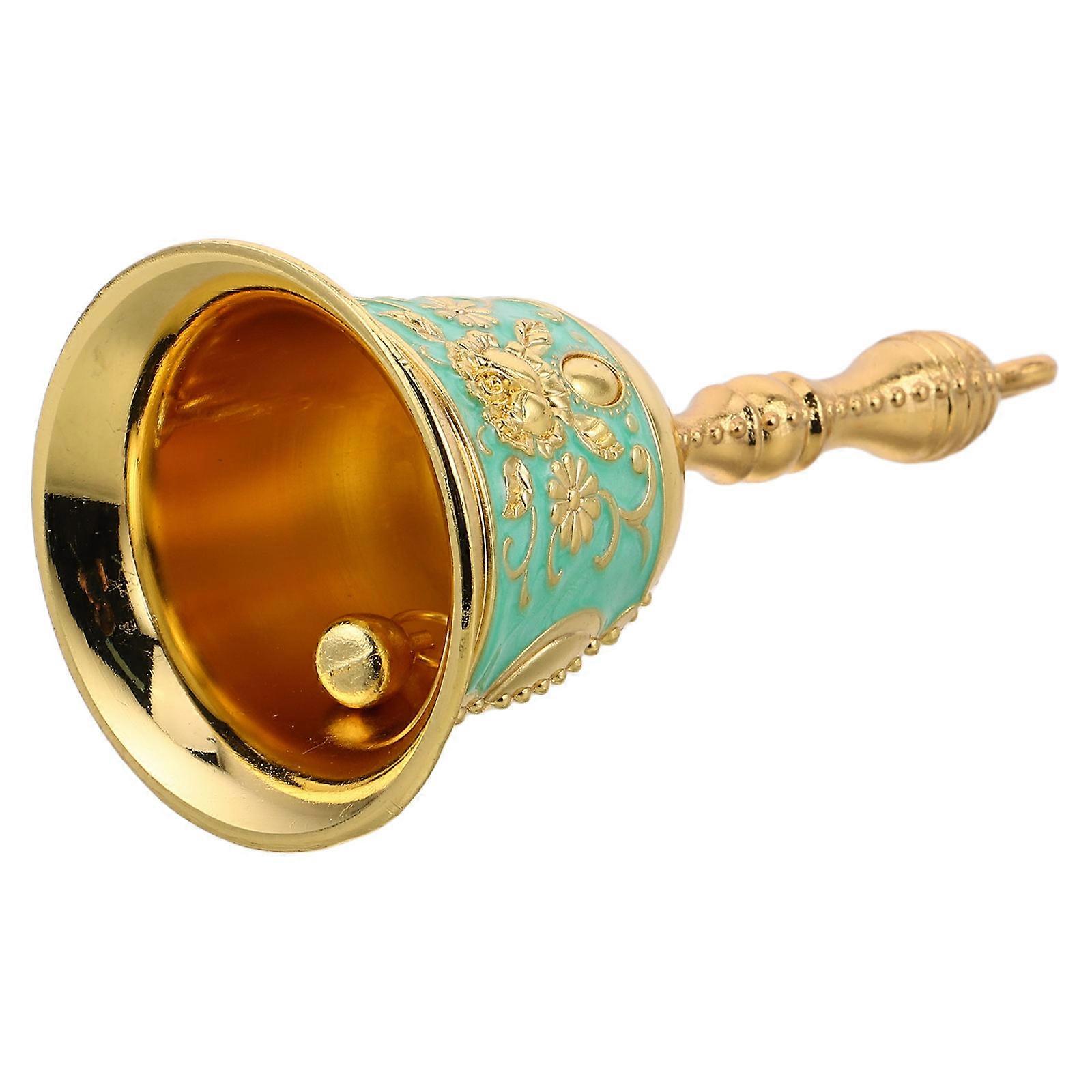 Retro Metal Hand Bell for Dinner Calling 2Pcs Clear Sound