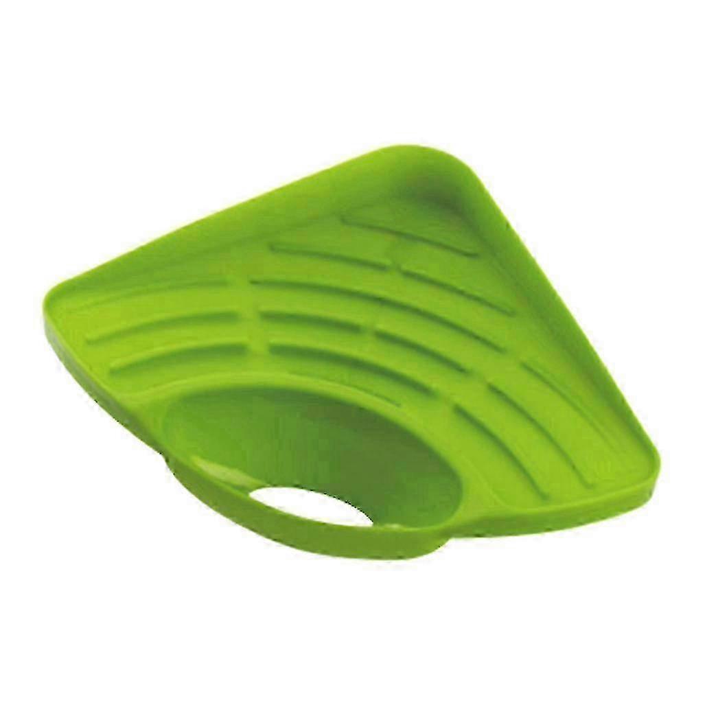 Multifunctional Kitchen Sink Corner Drainer with Storage and Organizing Accessories for Efficient Green Storage Solutions Edition 0923