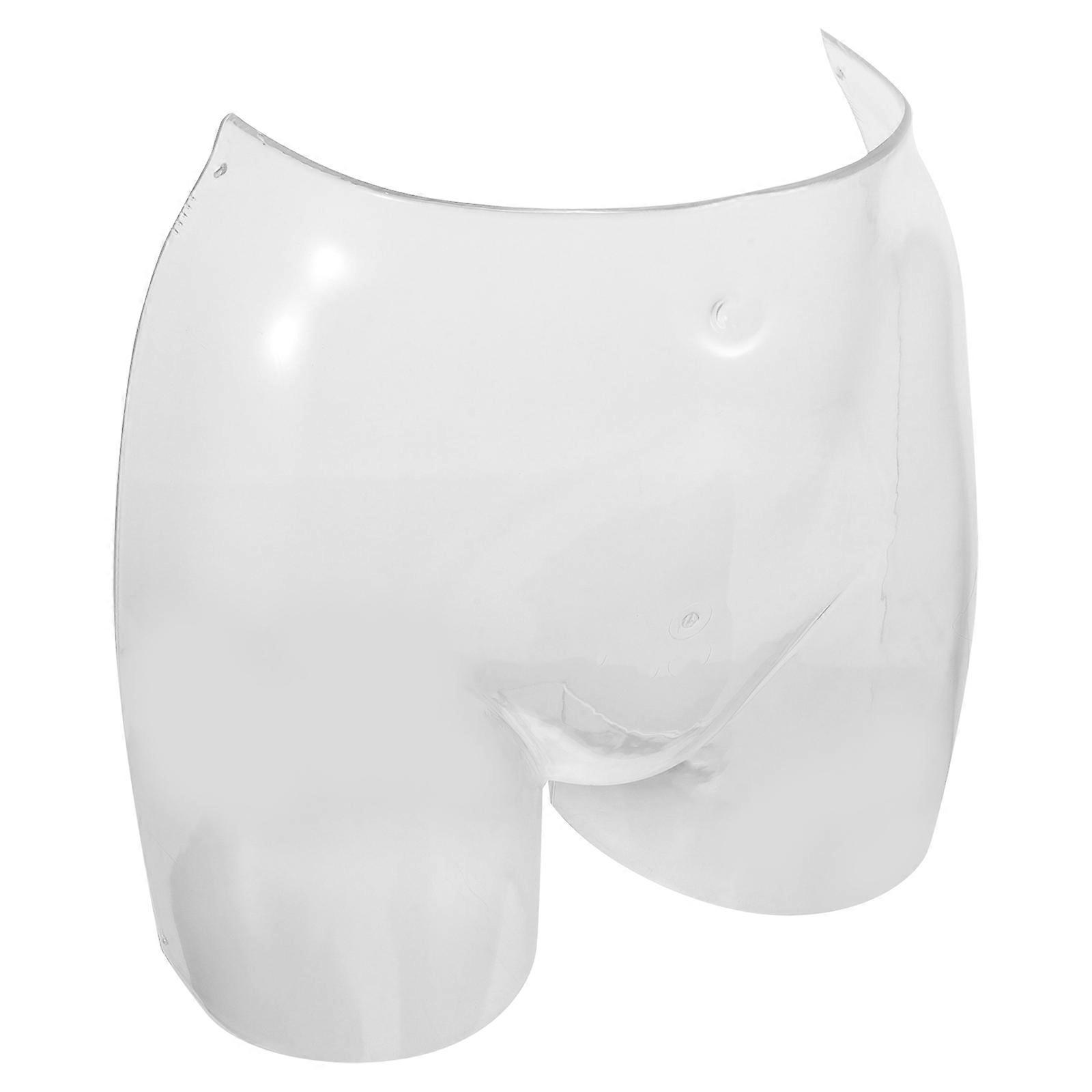 Clear Hip Model for Underwear Display Plastic White for Display Use Lightweight Portability