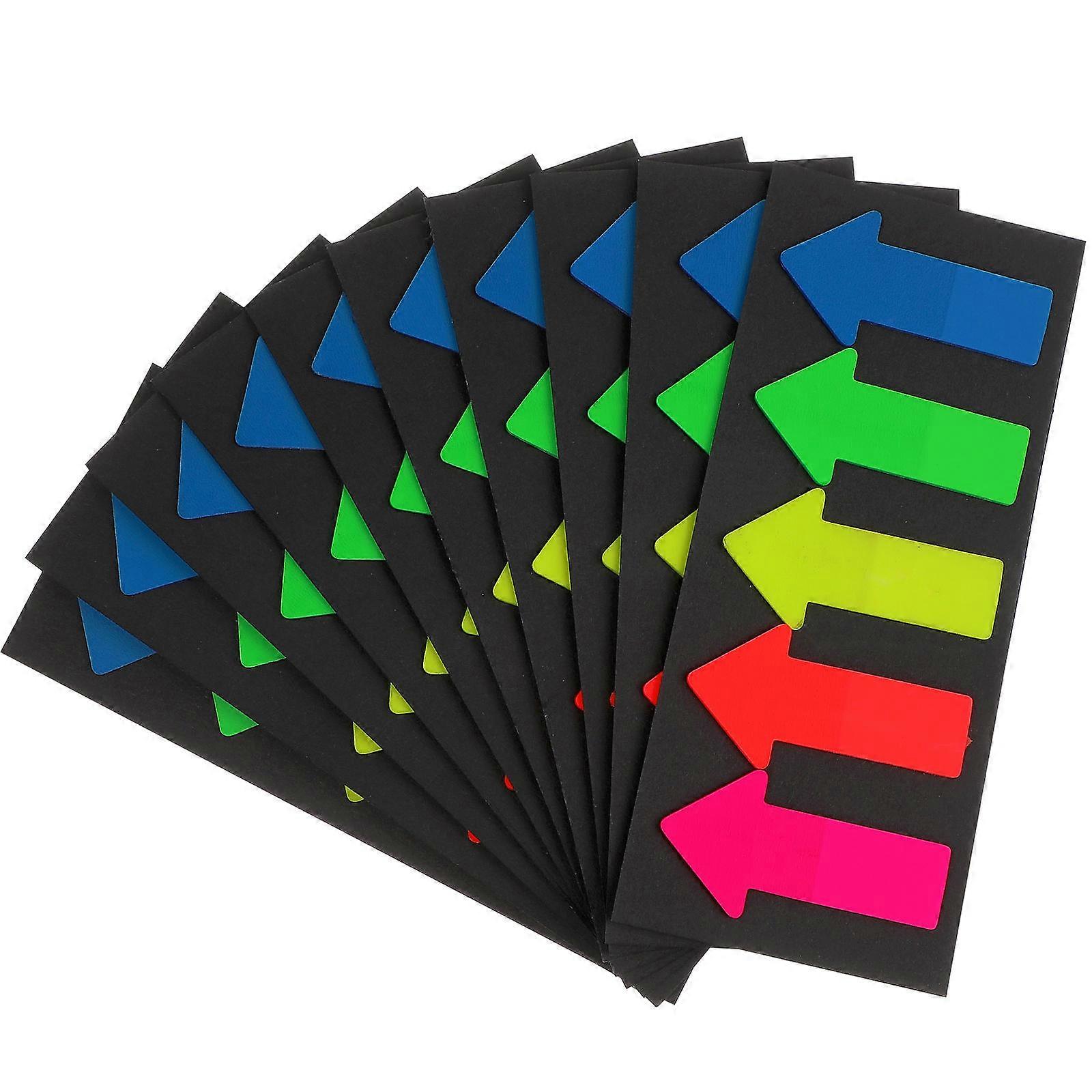 Arrow Shaped Stickers Re-Stickable Bookmarks for Reading 20Sets